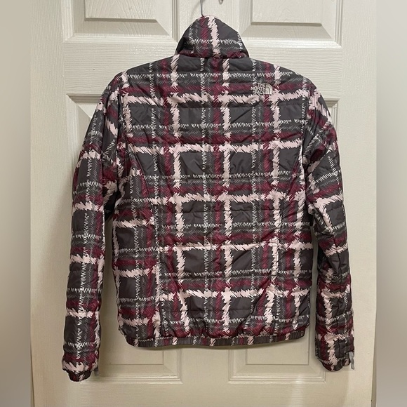 THE NORTH FACE Full Zip Puffer Ski Winter Jacket Plaid Outdoors Snow Size XS - Picture 2 of 8